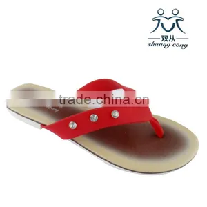 2016girl Dress Flip Flop Lady Slipper With Rhinestone for Beach thumbnail-1