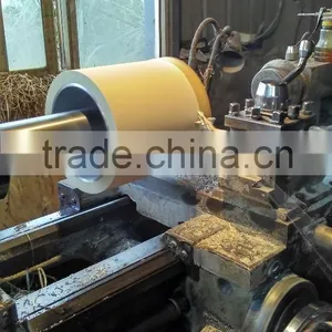 White Soft Rubber Roller for Rice Mill on Aluminium Drum thumbnail-4