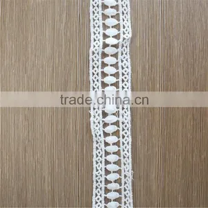 Cheap Embroidery Trim Lace Wholesale 100% Cotton Lace Trim for Dresses/Curtains thumbnail-1