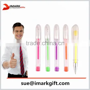 Transparent Plastic Gel Ink Pen Colorful Glitter Gel Ink Pen thumbnail-1