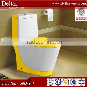 Sanitary Equipment Colored Toilet Bowl ,Hot Sell Yellow Toilet, High Quality Western Toilet Price thumbnail-5