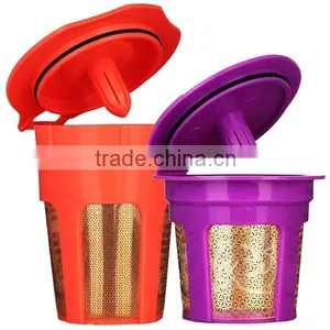 Refillable BPA Free Eco-friendly Keurig Coffee Filter Gold thumbnail-1