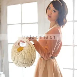 Snail's Nest Tote Handbag Summer Beach Small Brand Straw Bags Women's Handbag Rattan Bag thumbnail-2