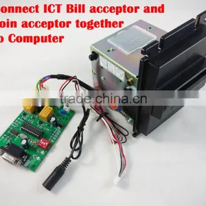 ICT Bill Acceptor Pulse Output Coin Acceptor Interface for Kiosk Machine thumbnail-1
