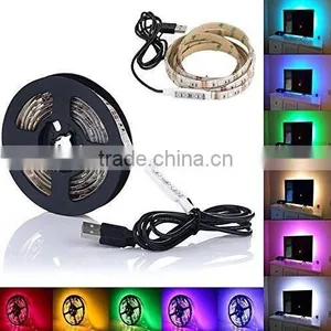 CE ROHS Approved 5V SMD5050 USB Strip Light IP65 With Controller and Usb Cable tv Led Backlight USB Charged RGB LED Strip thumbnail-1