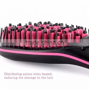 Hot Sell Led Display Black Big Button Hair Brush Straightener thumbnail-4