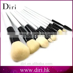 10pcs Top Quality Professional Wood Handle Makeup Brush Set thumbnail-1