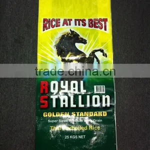 2016 HOT SELL PP Woven Packing Bag for Rice Sugar PP Woven Sack Bag Customized 25kg 50kg thumbnail-1