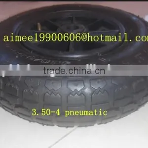 Small Rubber Wheels for Wheelbarrow and Hand Trolley thumbnail-1