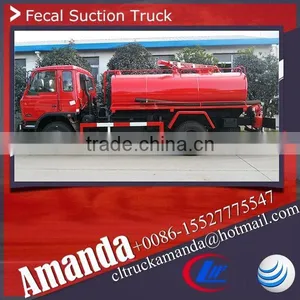 Dongfeng 4*2 170hp Heavy Duty 7000-8000 Liters Fecal Pump Fecal Suction Fecal Truck thumbnail-1