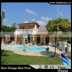 China Luxury Prefabricated Modern House With Light Steel Structure for Sale thumbnail-1