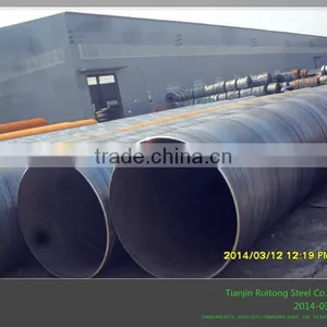 2015 Hot Sale Coal Tar Epoxy Coating Spiral Steel Pipe in Stock thumbnail-1