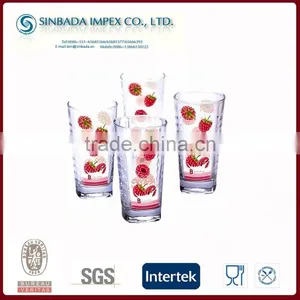 New Arrived Drinking Glass With Heat Transfer Decal,printed Glass thumbnail-1