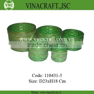 Storage Bamboo Basket Set of 5 thumbnail-1