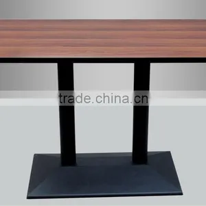 MDF Top Cast Iron Base Bar Table Dining Table G65 thumbnail-1