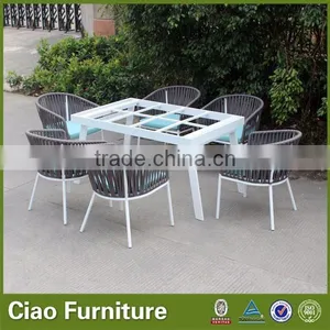 Cast Aluminum Furniture Outdoor Dining Table Set thumbnail-1