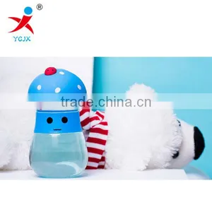 Creative Glass With Cover Cup Children's Lovely Portable Lemon Transparent Mushroom Glass Cup Female thumbnail-1