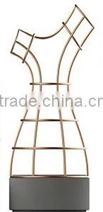 Home Decoration Concrete Flower Pot Metal Frame Concrete Plant Pot thumbnail-1