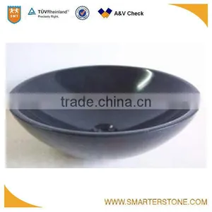 Black Granite Wash Basin With Stone thumbnail-1