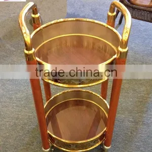 Luxury Stainless Steel Liquor and Food Serving Trolley C-38 thumbnail-1