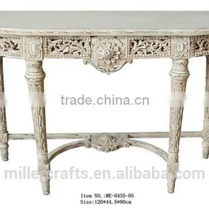 Antique Gold Living Room Console Table Rococo Furniture thumbnail-3