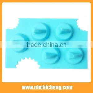 Lovely Shark Fin Ice Cube Tray 4-tray Eco-friendly Silicone Ice Mould thumbnail-3