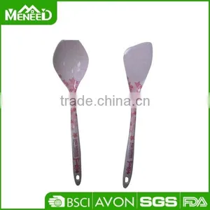 Melamine Soup Spoon & Slanted Shovel With Decal, Plastic Kitchen Utensil Crockery thumbnail-1