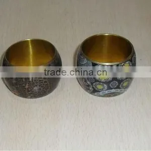 Napkin Rings Brass Hand Crafted thumbnail-1