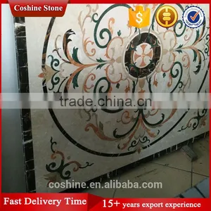 Beautiful Flower Beige Marble Medallion Floor Tiles Marble thumbnail-4