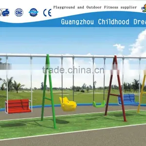 (CHD-884) Colorful Four Seat Galvanized Metal Swing Sets thumbnail-1