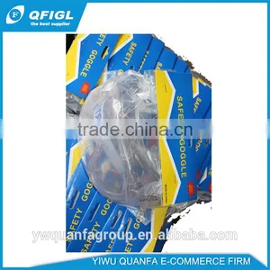 Plastic Large Transparent Protective Eye Glasses thumbnail-2