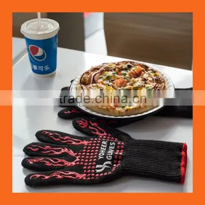 Amazon Hot Sell Grill Gloves/Extreme Heat Resistant Gloves/Nomex Aramid Fiber Cooking BBQ Gloves thumbnail-4