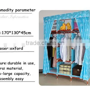 Non Woven Fabric Portable Wardrobe Closet Storage Cabinet Shipping From China thumbnail-6