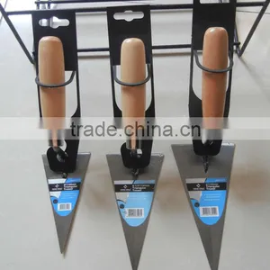 Good Quality Bricklaying Trowel, Brick Trowel, Bucket Trowel W/ Wooden Handle 120mm thumbnail-1