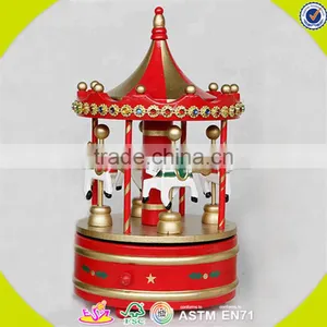 Wholesale Baby Wooden Mini Music Box Christmas Kids Wooden Mini Music Box W07B010B thumbnail-1