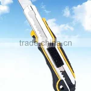 Heavy Duty Utility Knife Cutter With Skidproof TPR Rubber Grip Handle thumbnail-1