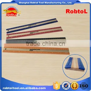 Straight Wood Ruler Beveled Edge Wooden Rulers Metric Inch Scale School Office Use Full Color Printing thumbnail-1