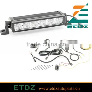 10" LED Light Bar With Wiring Harness for Jeep Wrangler JK TJ LJ thumbnail-1