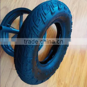 Butterfly Pattern Wheelbarrow Tyre&tube 4.00-8 thumbnail-1