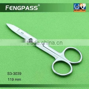 S3-3039 119mm 2CR13 Stainless Steel Blade Beauty Make up Vibrissae Scissors thumbnail-1