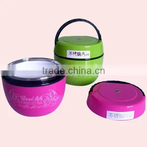 Colorful Microwave Stainless Steel Food Container With Handle thumbnail-2