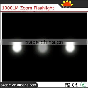 OEM Q5 1000LM Rechargeable Battery 18650 Zoom Flashlight Smith Little Japan Torch Light thumbnail-5