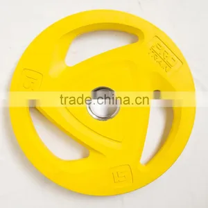 3 Holes Commercial Rubber Bumper Plates Weight Plate thumbnail-1