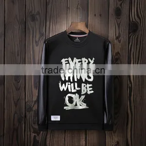 Bulk Hoodie Manufacturers Fashion Letter and Sublimation Printed Pullover Fashion Hoodies Without Hood Man Jacket thumbnail-1