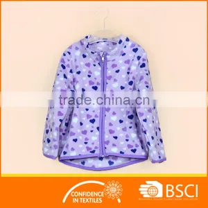 Winter Down Full Printed Polar Fleece Girls Coat thumbnail-1