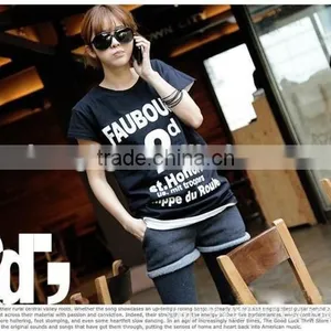Printing Slim Lady's T-shirt Differden Style for Different People Enjoy Yourself thumbnail-2