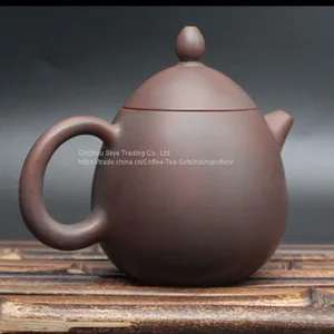 Pot China Pure Hand Engraving Dragon Egg Nixing Pottery Tea Pots Tea Set thumbnail-3