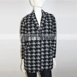 2014 Ladies Fashion Embroidery High-end Long Coat New Designed Knitted Coats thumbnail-2