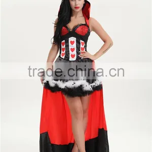 Walson Clothes Apparel Women's Queen of Heart Costume Dancing Queen Costumes thumbnail-1