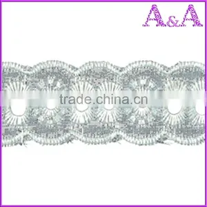 China Online TC Lace Wholesale 2.7cm White Eyelet T/C Lace thumbnail-5